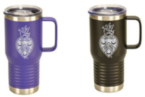 Image of PALMER HANDLED TRAVEL MUG CREST